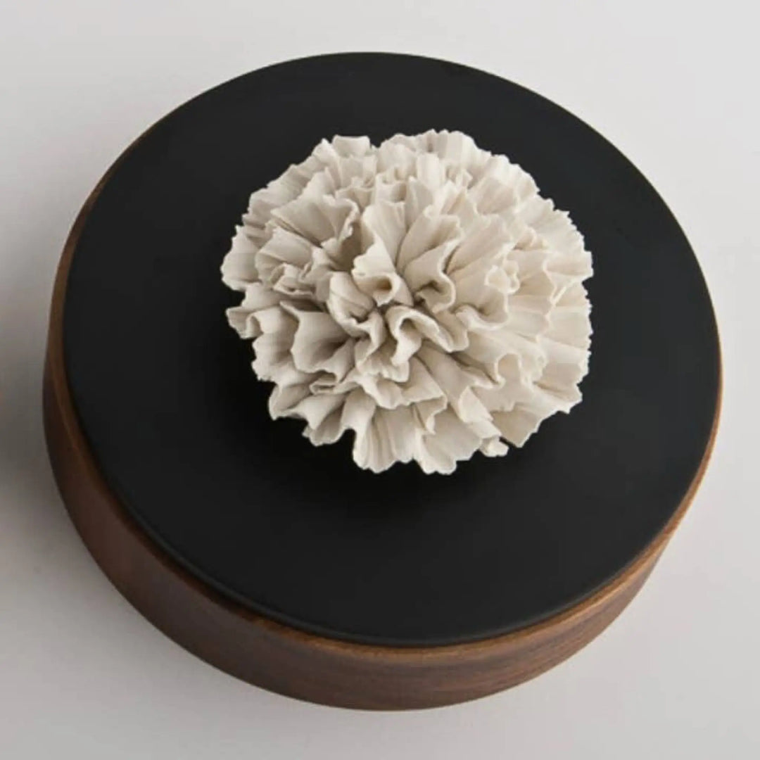 Wood and Porcelain Box - 20 cm - Chan Xl