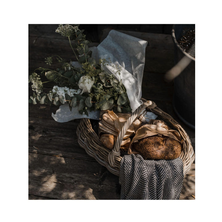 Braided Rattan Picnic Basket